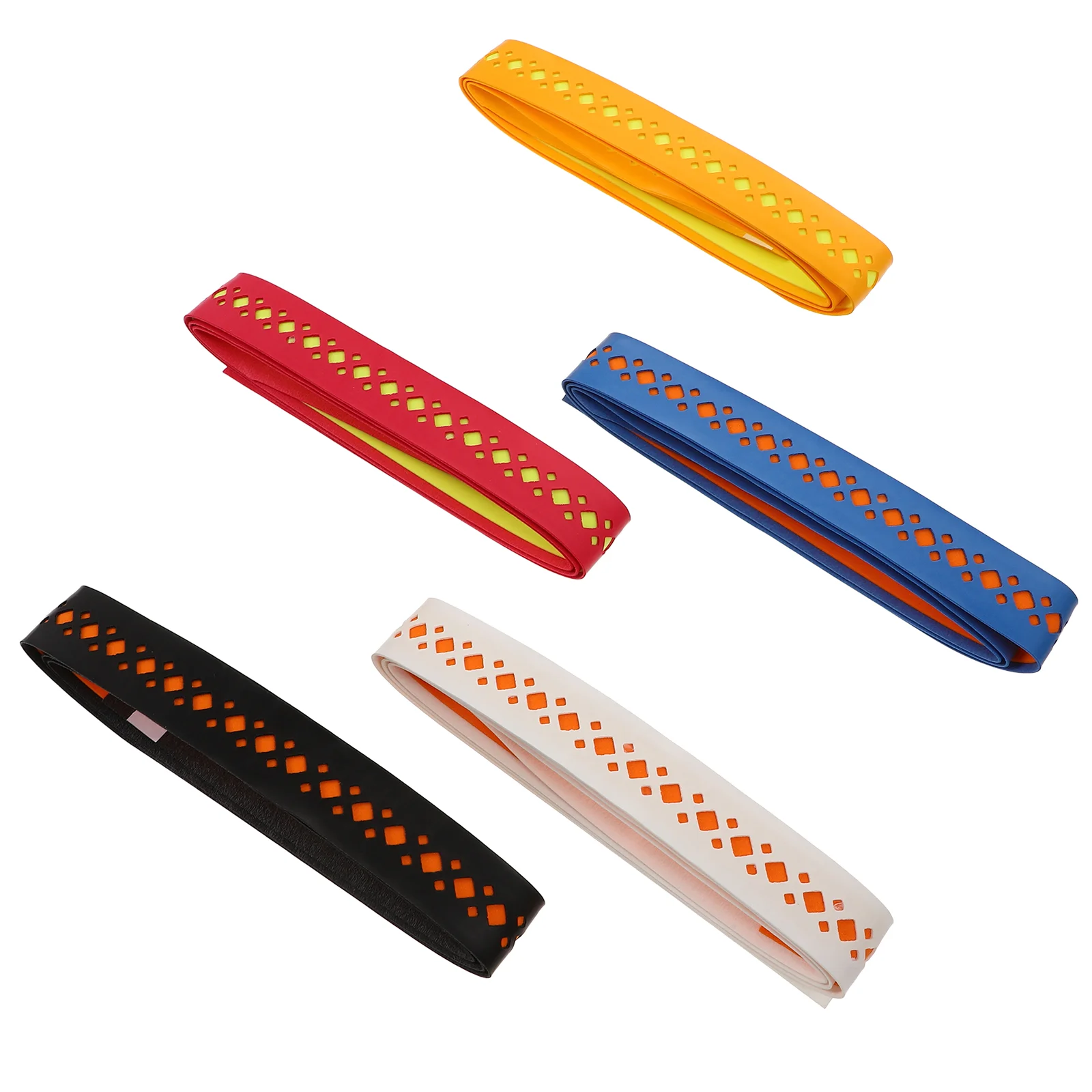 5 PCS Tennis Ball Badminton Racket Glue Paddle Grip Tape Anti-slip Overgrip Absorb Water Head Grips Pickleball