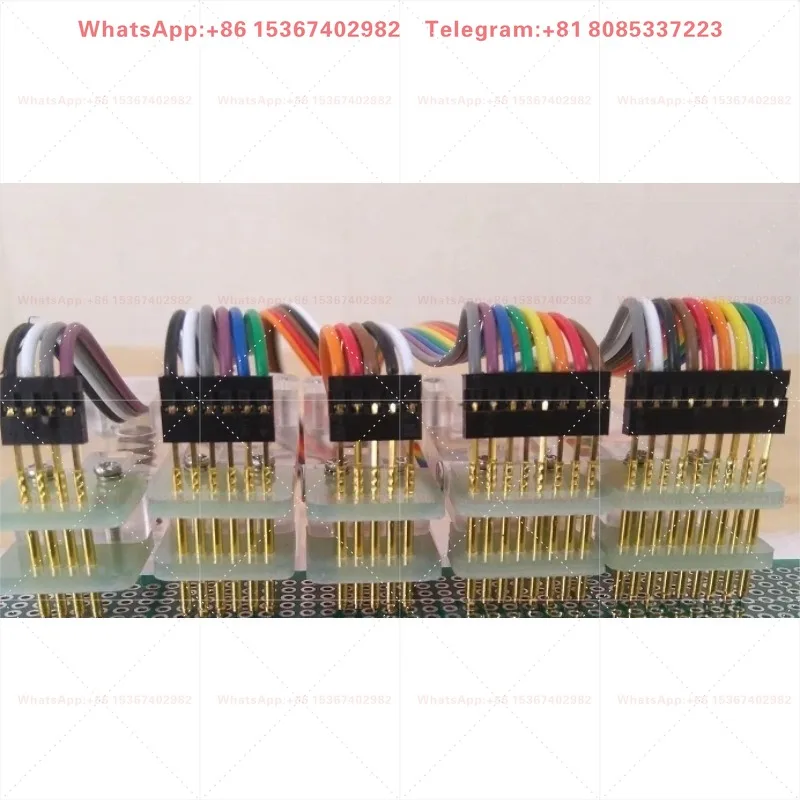 PCB Clip Probe Test Rack Spring Needle Programming Burning Fixture for 2.54 2.0 1.27 Single Row PCB Burning Test