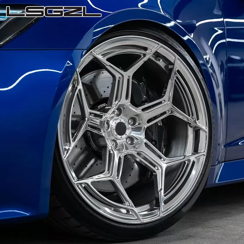 Monoblock 18 19 20 21 22 Inch Custom Billet Wheels 5x112 5x114.3 Forged 1-piece Car Wheels 5x120.65 5x127 5x130 6x139.7 for audi