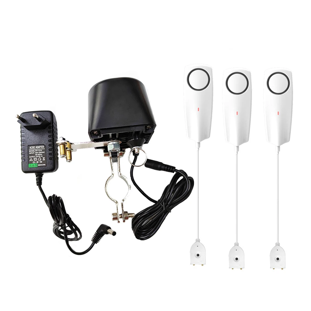 Tuya WIFI Valve Manipulator Arm Controller Tuya App Control Open or Close Intelligent Linkage with 3 WIFI Water Sensor for Home