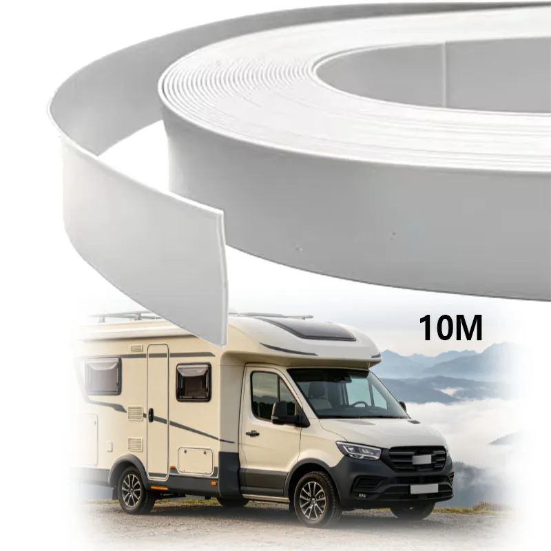 Polyplastic 23mm Black/White PVC Window Rubber Infill Strip 10M Length Seal for Caravan Motorhome Vehicle Window