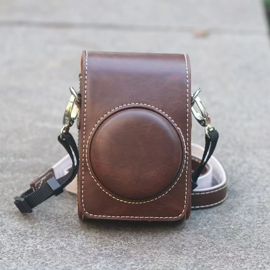 

Camera bag PU leather bag suitable for Canon G7X3 G7 X Mark III protective cover