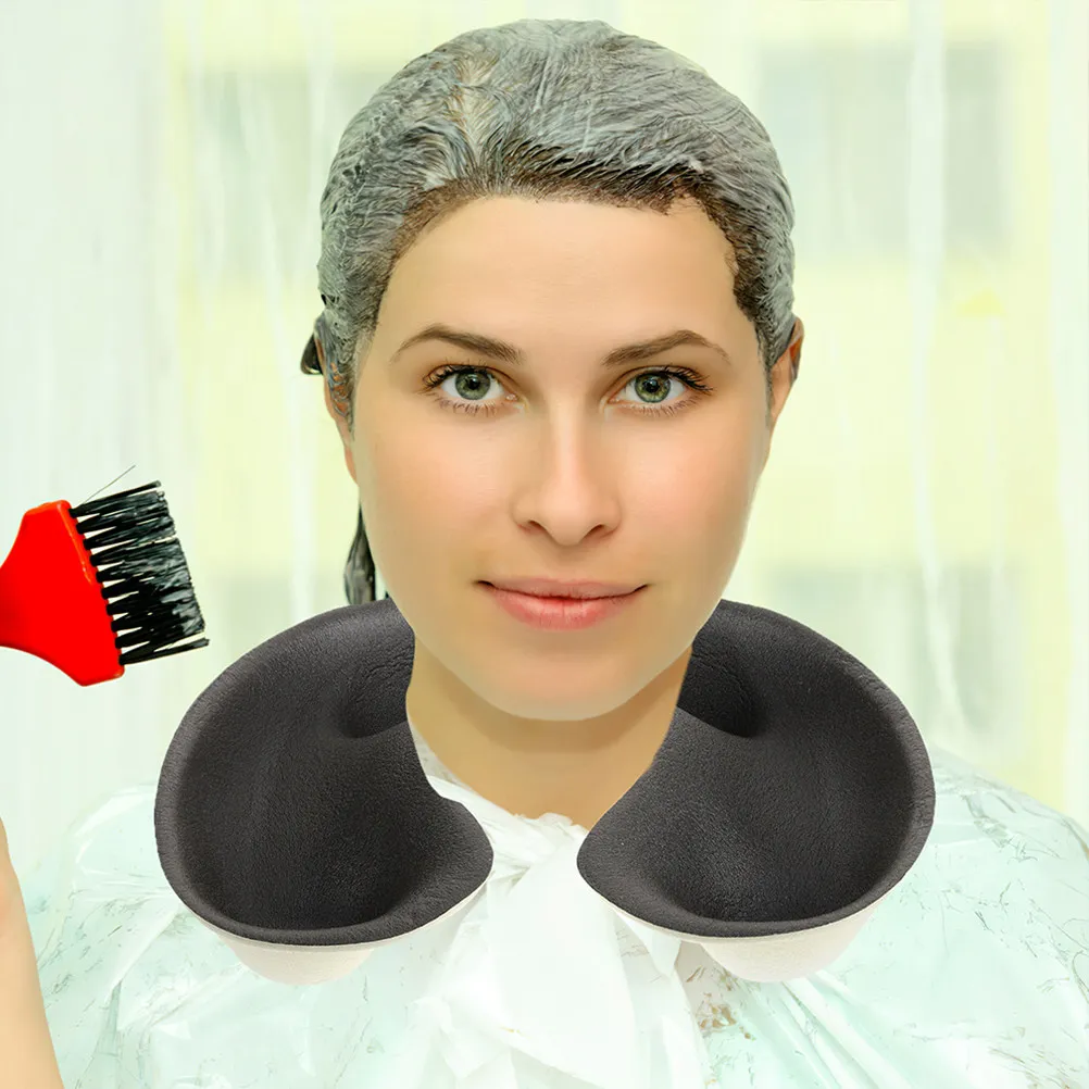 2Pcs Hair Salon Neck Tray Sponge Perm Container for Hair Coloring Shoulder Protection Reusable Hairdressing Supply Styling Tool
