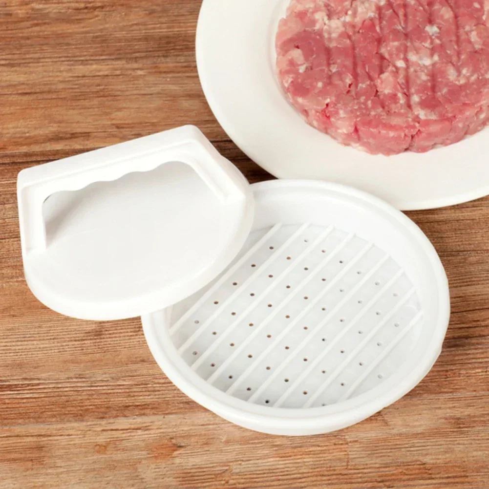 جديد جولة برغر الصحافة آلة برغر اللحوم لحوم البقر شواء آلة همبرغر باتي الشواء كعكة الصحافة صانع قالب أدوات مطبخ