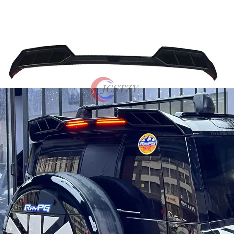 for Land Rover Defender 90/110 Rear Spoiler 2020-2023 Car Tail Rear Gloss Black Trunk Spoiler