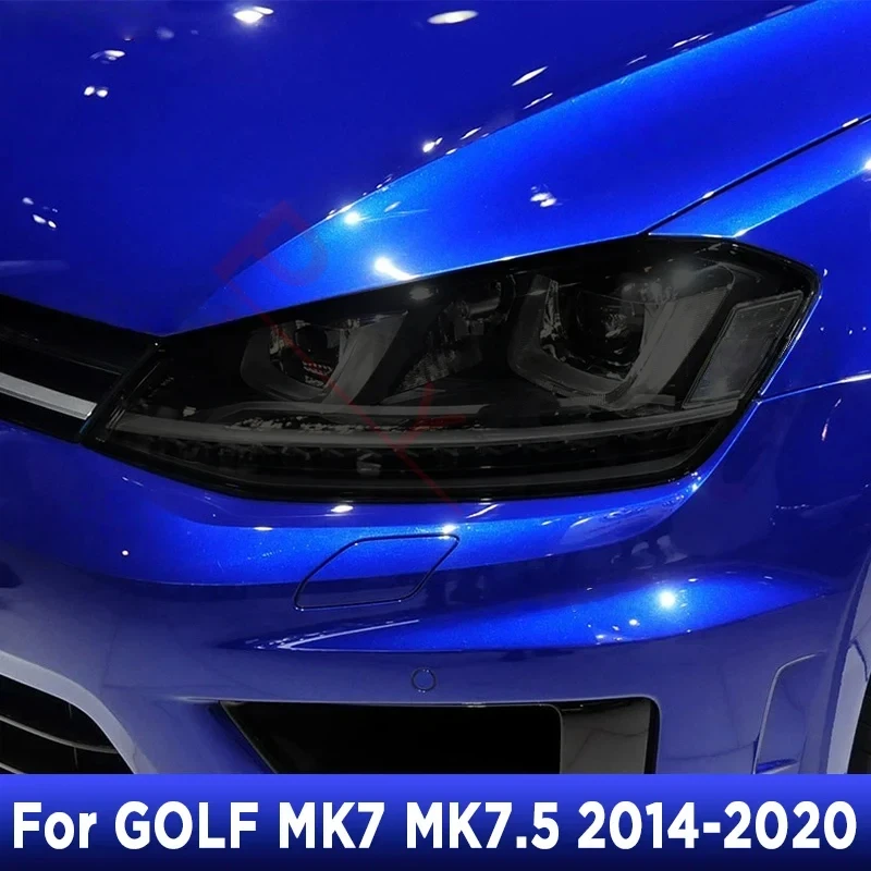 Car Headlight Tint Black Protective Film Taillight Transparent TPU Sticker For Volkswagen VW Golf 7 MK7 2014-2020 Accessories