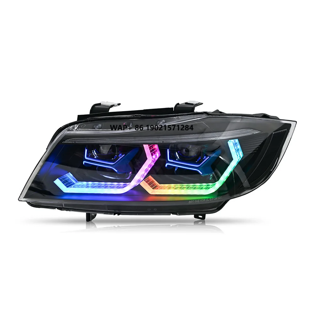 

Best LED Headlight Assembly RGB Variable Color Xenon Halogen with 6000K Color Temperature New Condition for E90 2005-2012