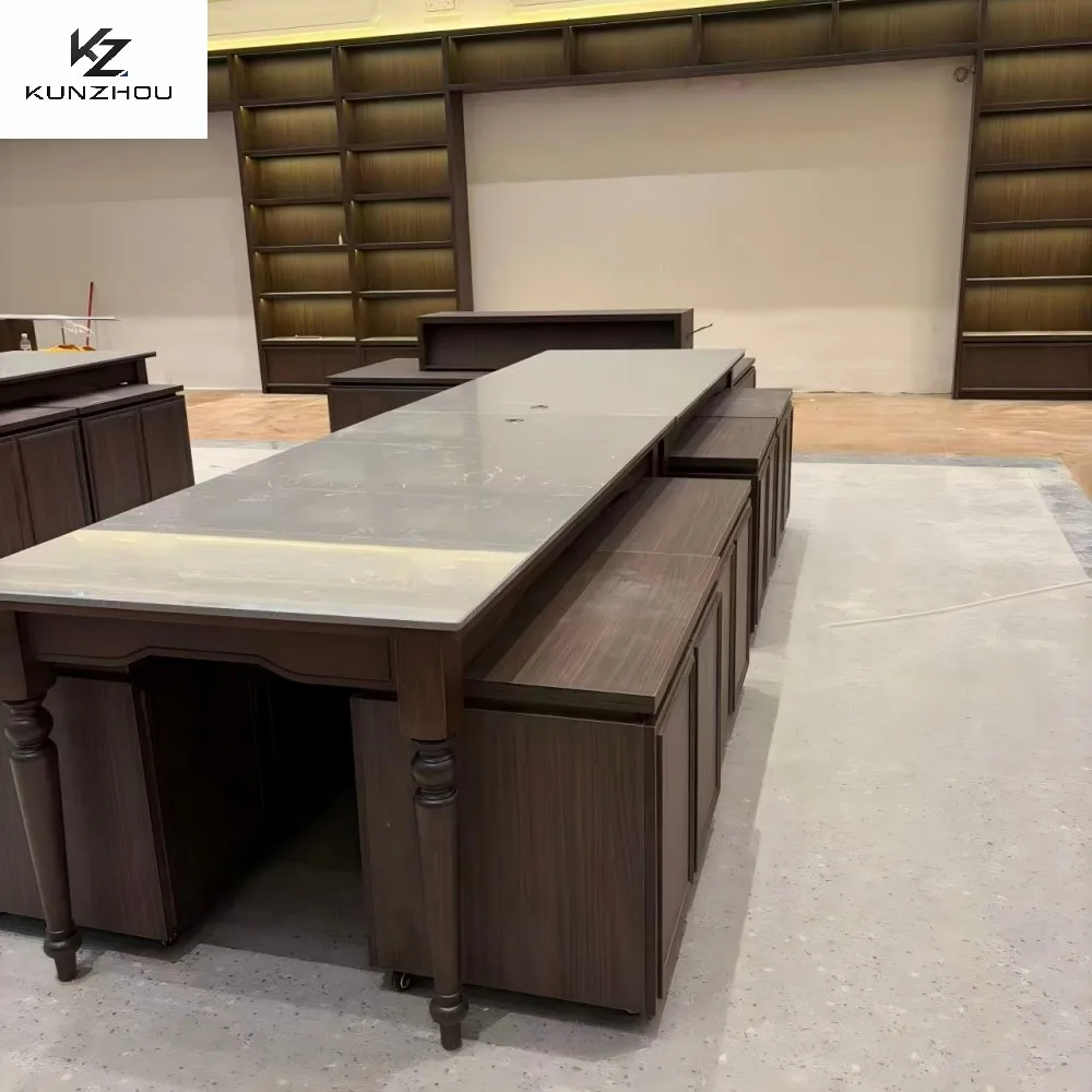 Customized multi combination bookshelves, desks, and island combination bookshelves
