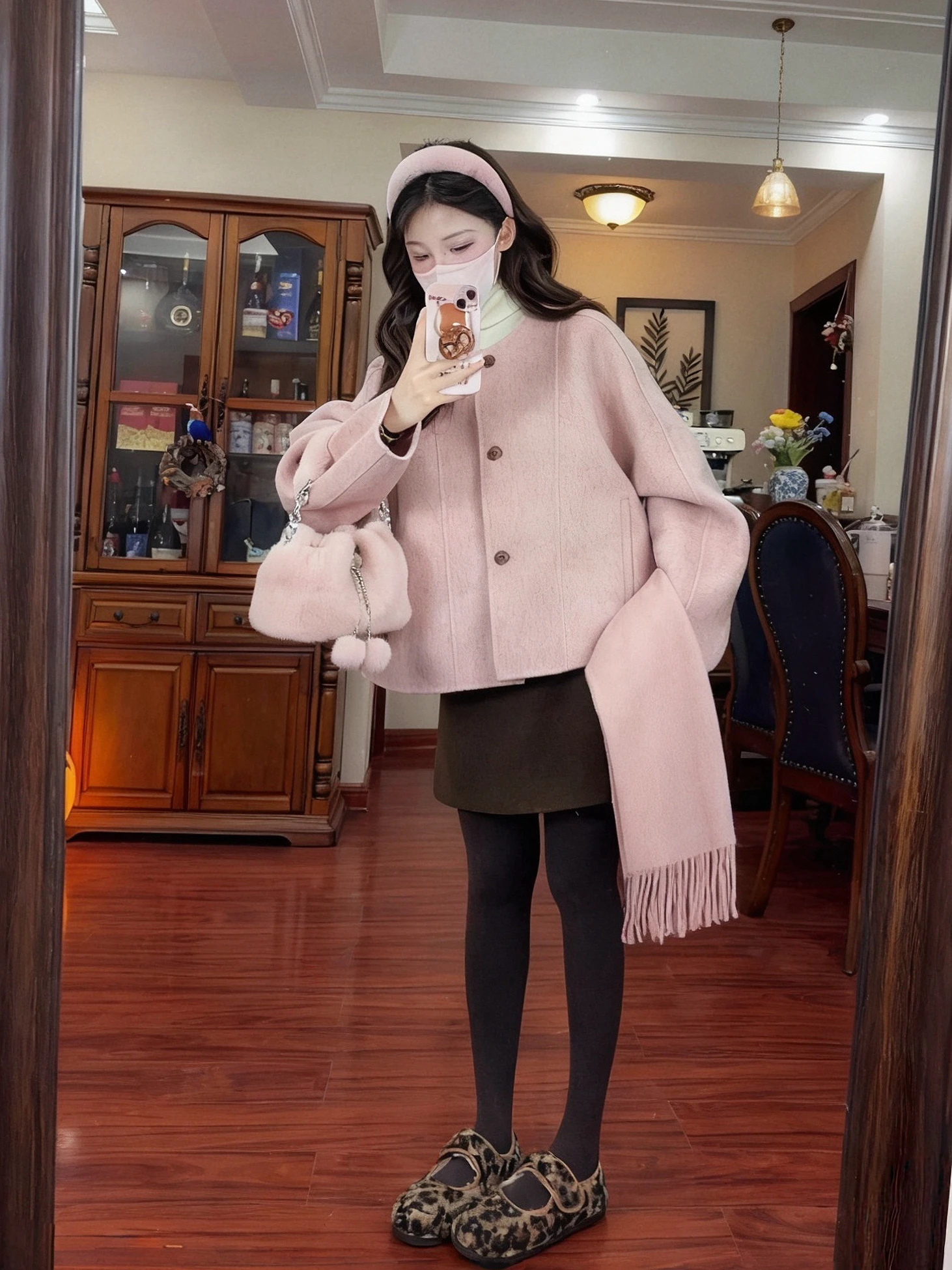 

Розовое двустороннее шерстяное пальто женское, осенне-зимнее, новая модная модель, приталенное, универсальное, в корейском стиле, утепленное, длинное