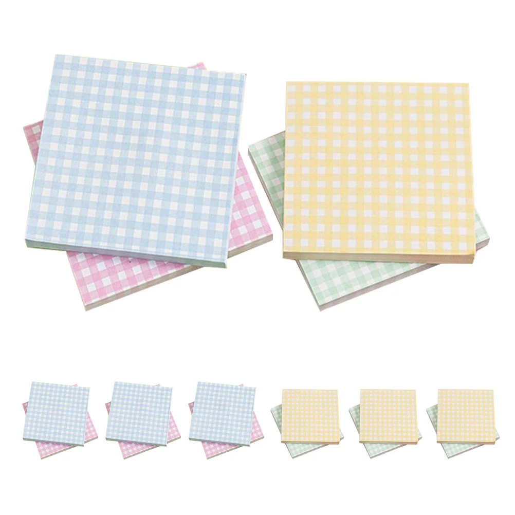 

16 Books Mini Notepad Pack Colorful Self Stick Notes Pads for Messages Reminders Lists Office School Decorative Use