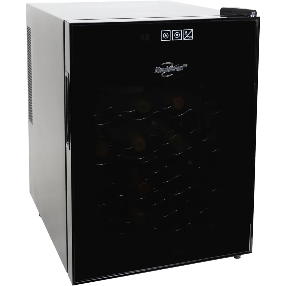 Black Thermoelectric Fridge, 1.7 cu. ft. (48L), Freestanding Cellar, Red,White and Sparkling Wine Storage