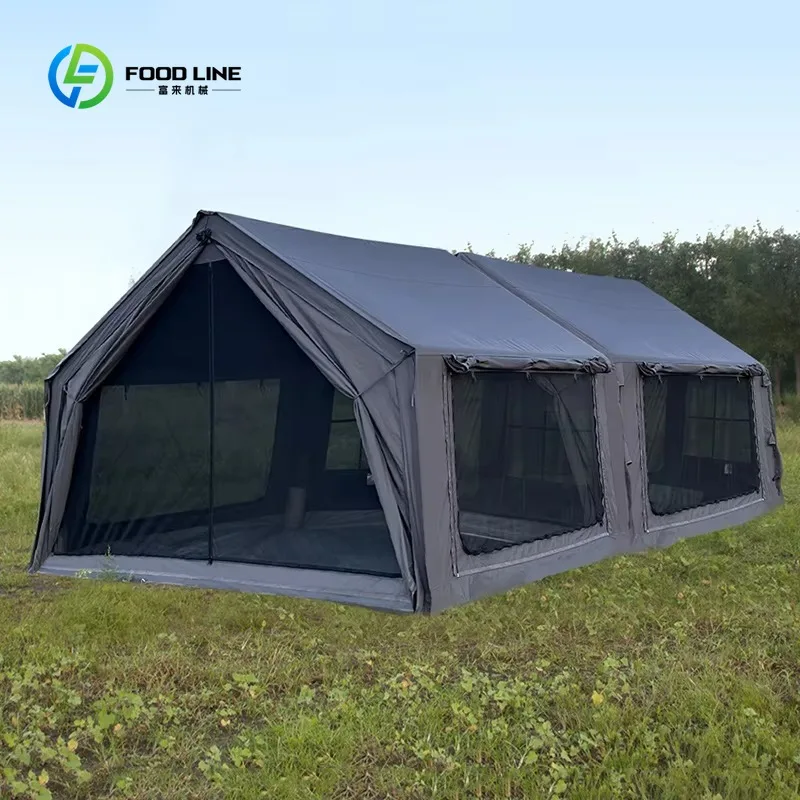 Customized Inflatable Oxford Fabric Camping Tents Heavy Duty Waterproof Four-season Quick Opening Family Outdoor Good Quality