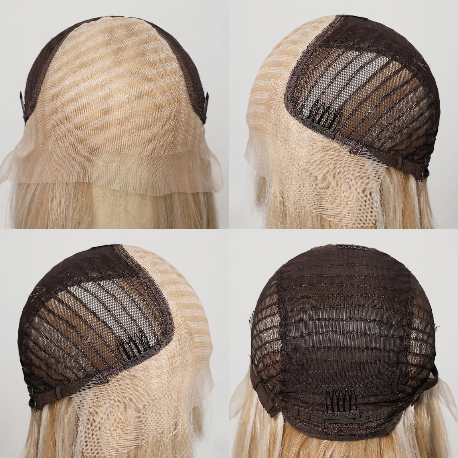 13x6 Lace Frontal Synthetic Wigs Long Straight Hair Blonde Platinum Wigs Daily Use Party Wig for White Women Heat Resistant Wigs