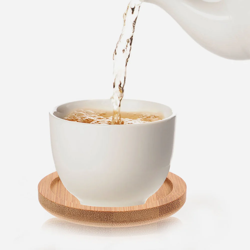 

Набор из 12 бамбуковых подставок для напитков: круглые, термоизоляционные, многоразовые, для защиты поверхности стола (чай, кофе), для офиса и улицы