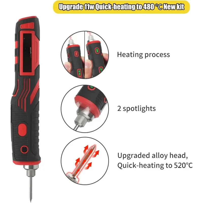 Radio soldering iron 1800mAh rechargeable welding tool professional portable welding tool electronic welding kit