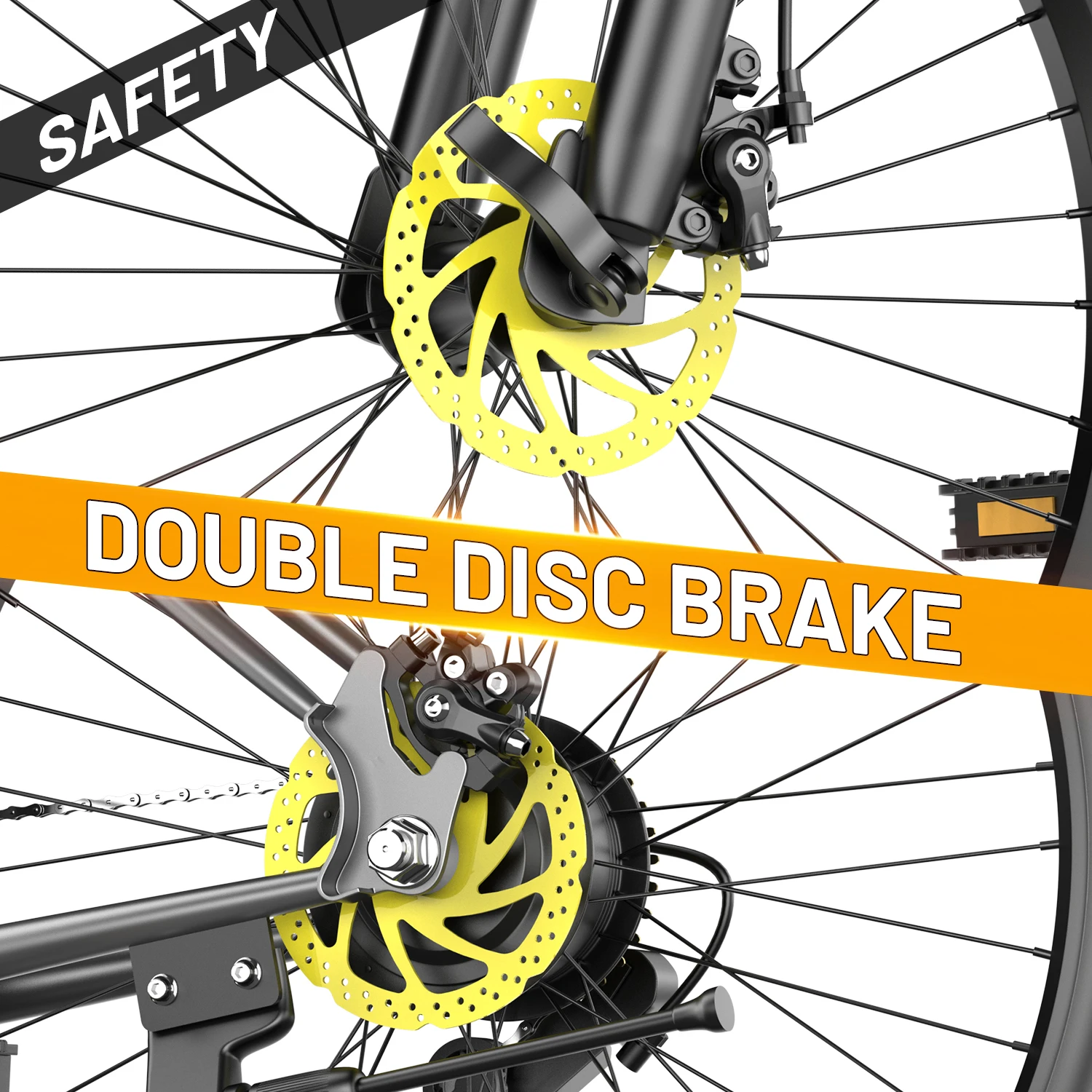 دراجة إلكترونية ذات 7 سرعات للبالغين، دراجة كهربائية مقاس 26 بوصة، محرك ذروة 1200 وات، 55 ميلًا في الساعة للتنقل والدراجة الجبلية الكهربائية على الطرق الوعرة،