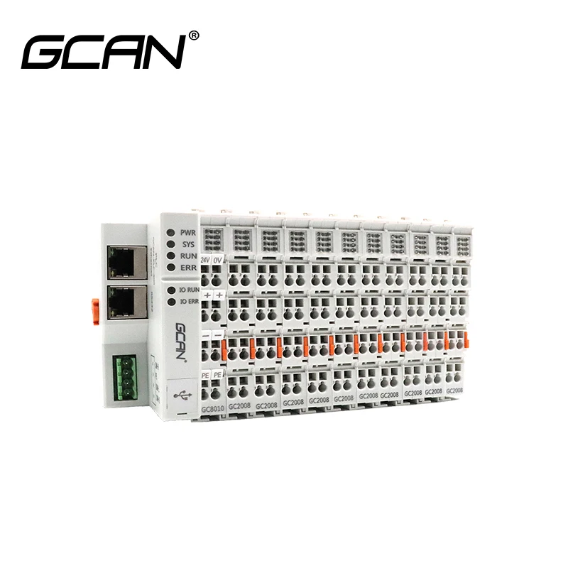 이더넷 GCAN-PLC, CAN, RS232/485 버스 인터페이스, HMI, 호스트 컴퓨터 모니터링 시스템, 센서 연결 가능