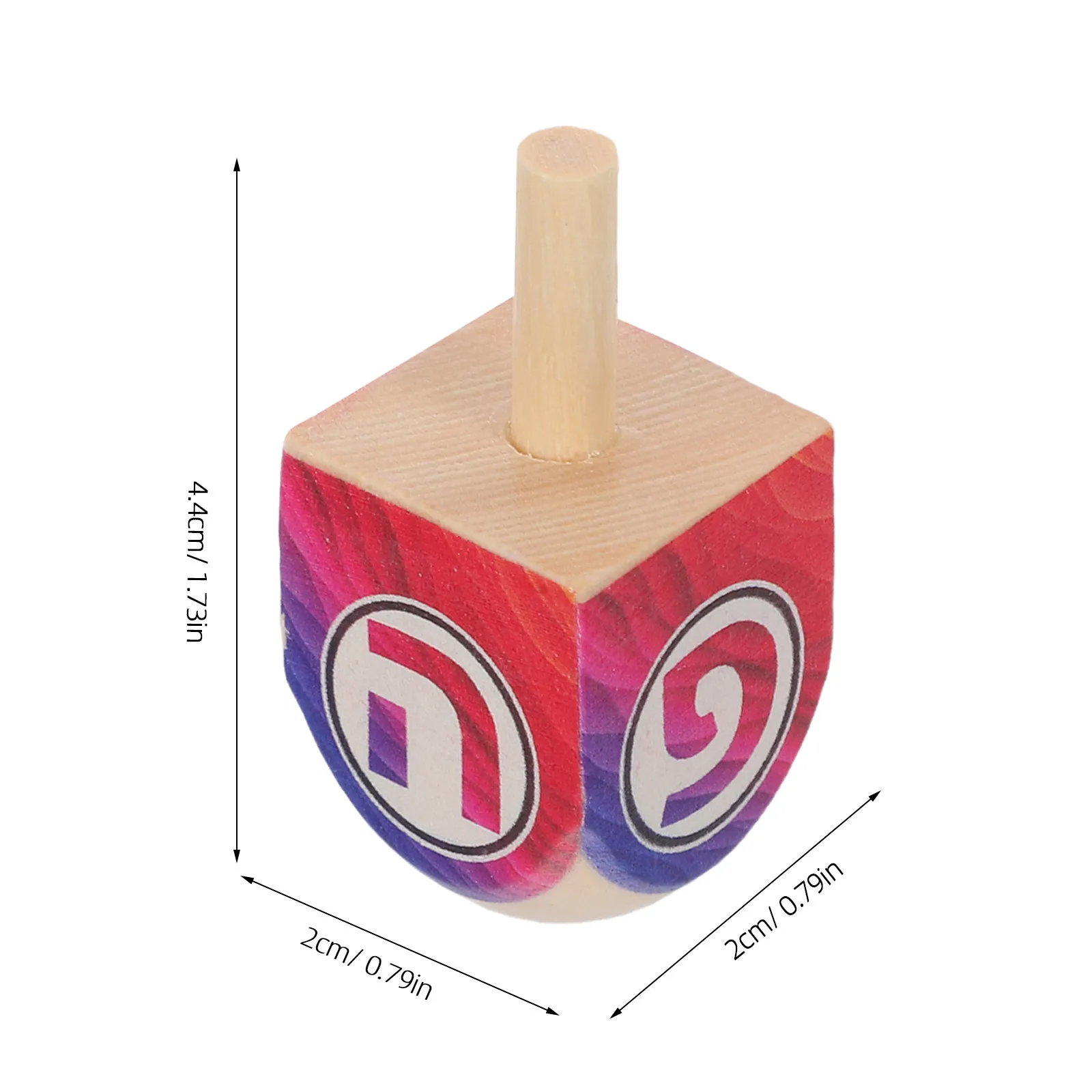 10Pcs Wooden Dreidels Unfinished Blank 0.8 Inch Hanukkah Spinning Tops for DIY Painting Jewish Holiday Decor Bulk Party Favors