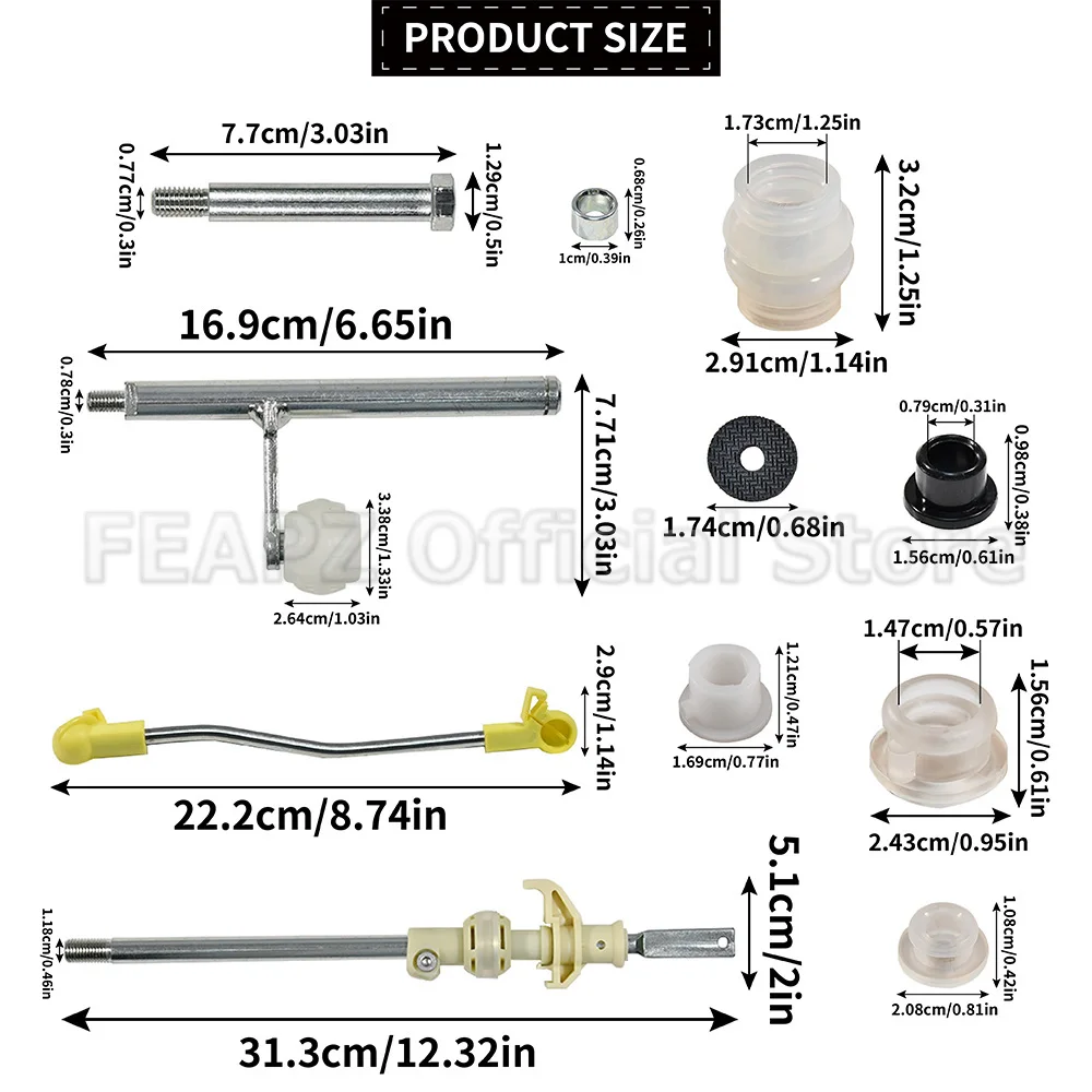Manual Transmission Gear Shift Stick Repair Kit For VW Golf Jetta II / MK2 Seat Toledo MK1 191711595 191711190B 191711208A