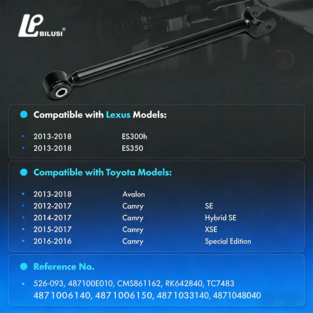 BILUSI Rear Lower Forward Control Arm for Toyota Avalon 2013-2018 Camry Lexus ES300h 487100E010 4871033140 4871048040