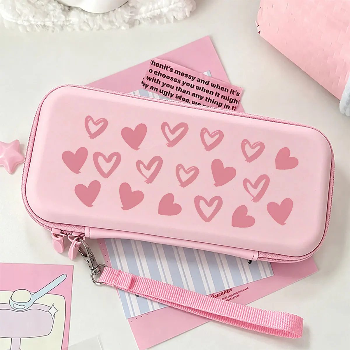 New Fashionable Storage Bags for Nintendo Switch Lite/OLED Portable Travel Gaming Accessories Storage Bag With Mesh Pockets