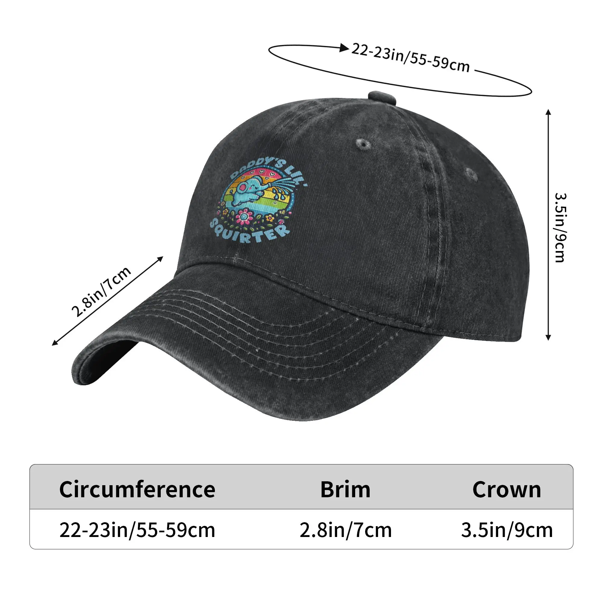 Daddy's Lil' Squirter Inappropriate Funny Embarrassing Casual Baseball Cap Summer  Trucker Hat Sun Visor Outdoor Hip Hop Hats