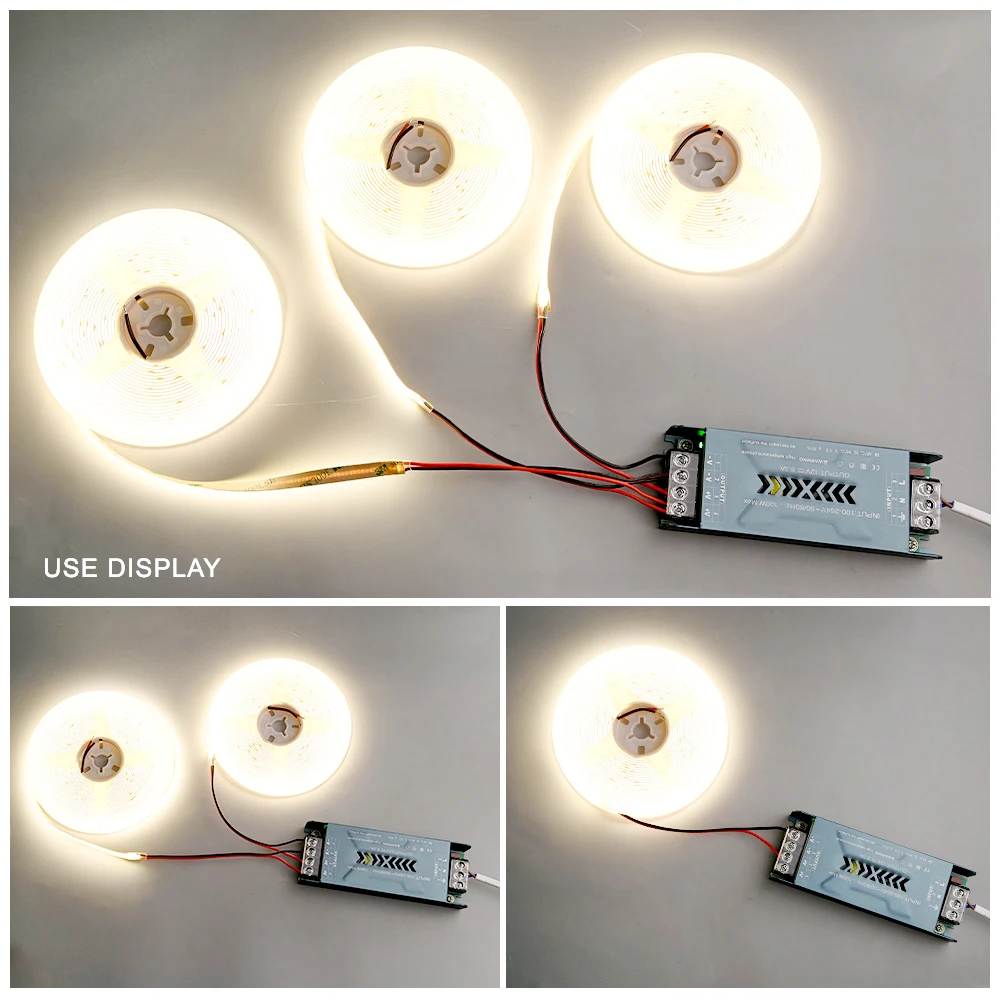 Ultradünnes Netzteil AC100-240V zu DC12V 24V LED-Beleuchtungstransformatoren 60W 100W 150W 200W 300W 400W LED-Treiber für LED-Streifen – Detail 8