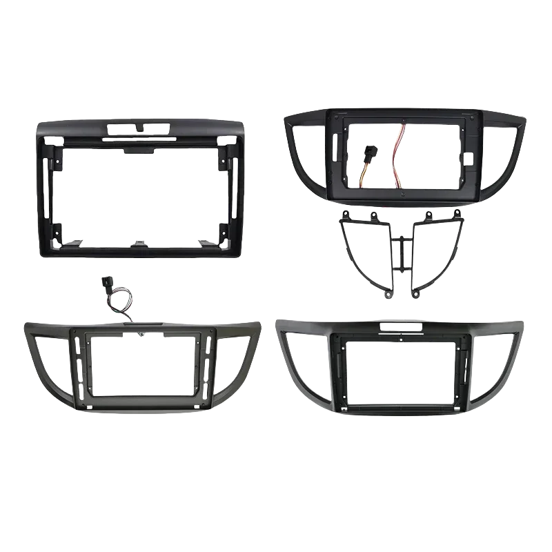 Para 2012-2016 HONDA CRV coche 9/10 pulgadas marco de DVD de coche Kits de ajuste de tablero de Audio Panel de Facia marco de pantalla de reproductor de Radio 2 Din
