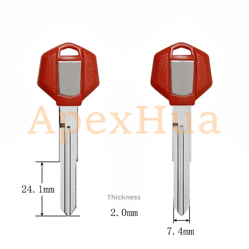 motorcycle key, suitable for Suzuki size R/600/GSR400/BK/BK1300 motorcycle key blank(Can install chips)
