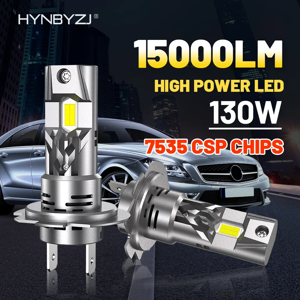 

HYNBYZJ H7 H8 H9 H11 9005LED лампа для фар мини беспроводные 130W CSP чипы для автомобильных фар автомобильные лампы H7 Turbo светодиодный 12V автомобильные