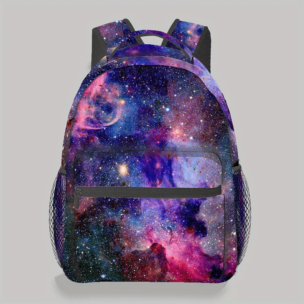 Galaxy Print Large Capacity Backpack with Adjustable Shoulder Straps Lightweight Durable for Travel School Unisex Casual Daypack