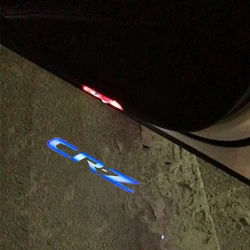2Pcs LED Light Car Door Projector Emblem Ghost Shadow Lamp Accessories For Honda CR-Z 2010 2011 2012 2013 2014 2015 2016-2021