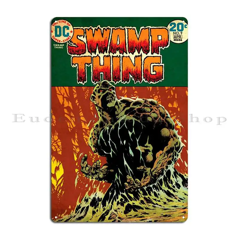 Swamp Thing By Bernie Wrightson Metal Sign Living Room Pub Bar Club Printed Tin Sign Poster