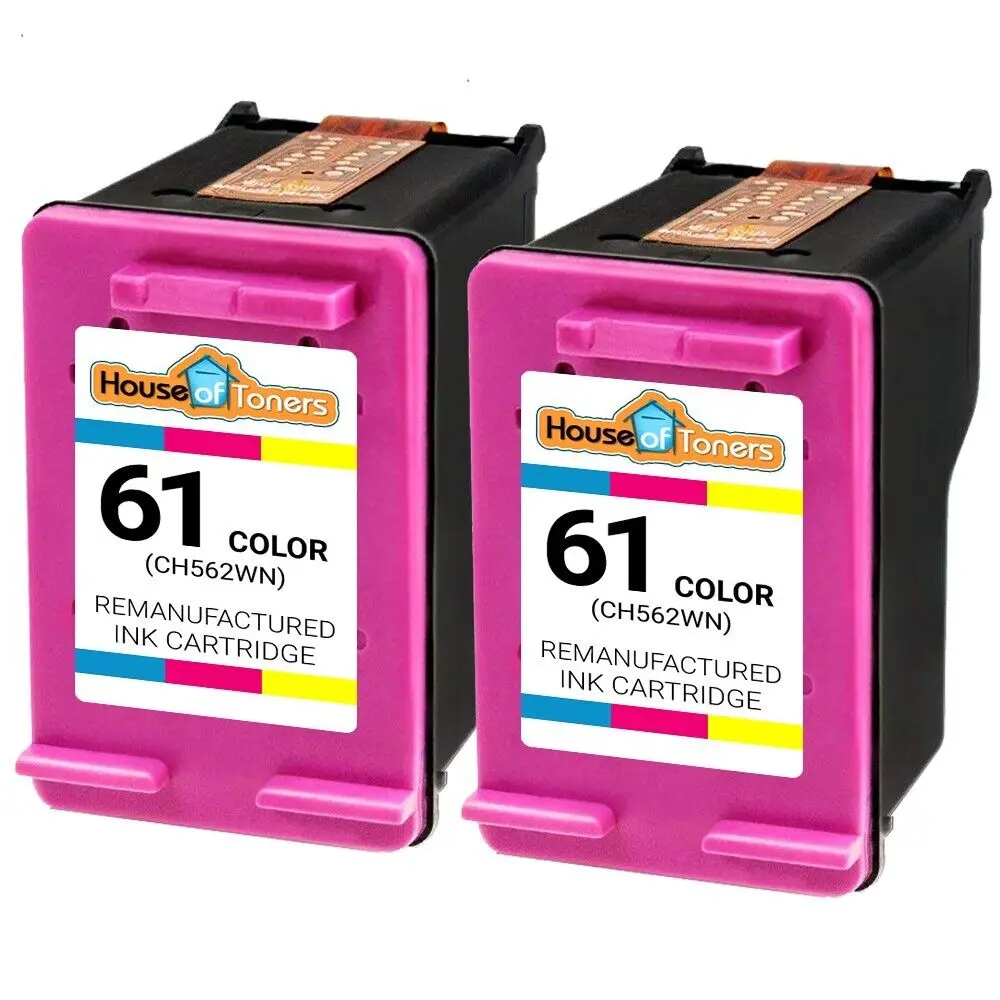 

2pk #61 CH562WN Color for HP ENVY 4500 4501 4502 4504 4505 5530 5531 5535 Series