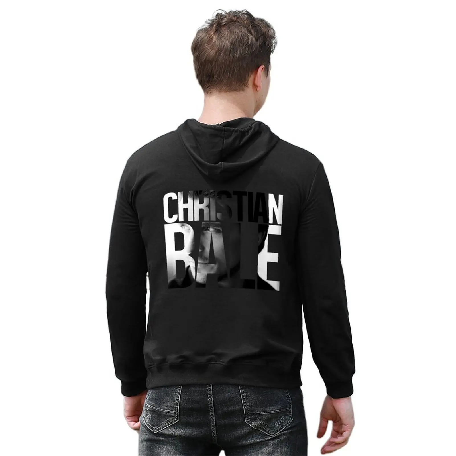 كريستيان بيل هوديي الملابس الجمالية الرجال ملابس الخريف ملابس الخريف ملابس رجالية هوديي رجل