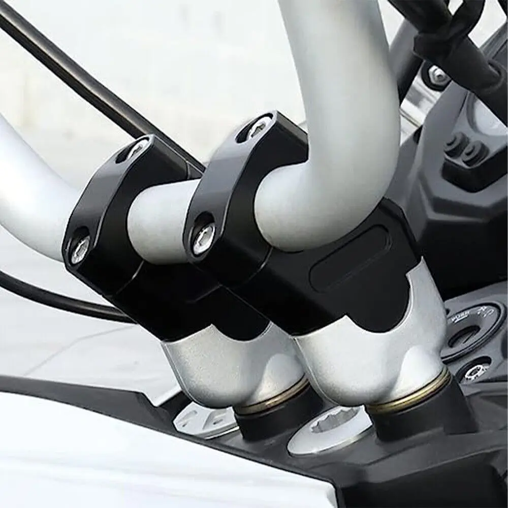 1pair Motorcycle Handlebar Riser Bar Mount Handle Clamp Universal 22mm For Honda For BMW R1200GS For YAMAHA MT07 MT09 view 5