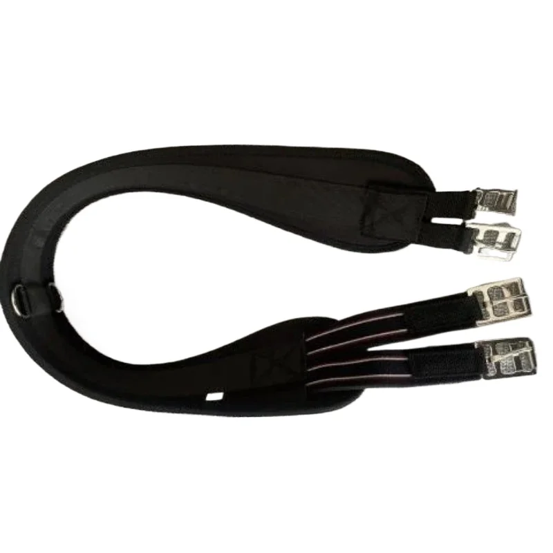 British Saddle Belly Comprehensive Saddle Belly Strap Riding Gear Black Thickened Elastic Wide