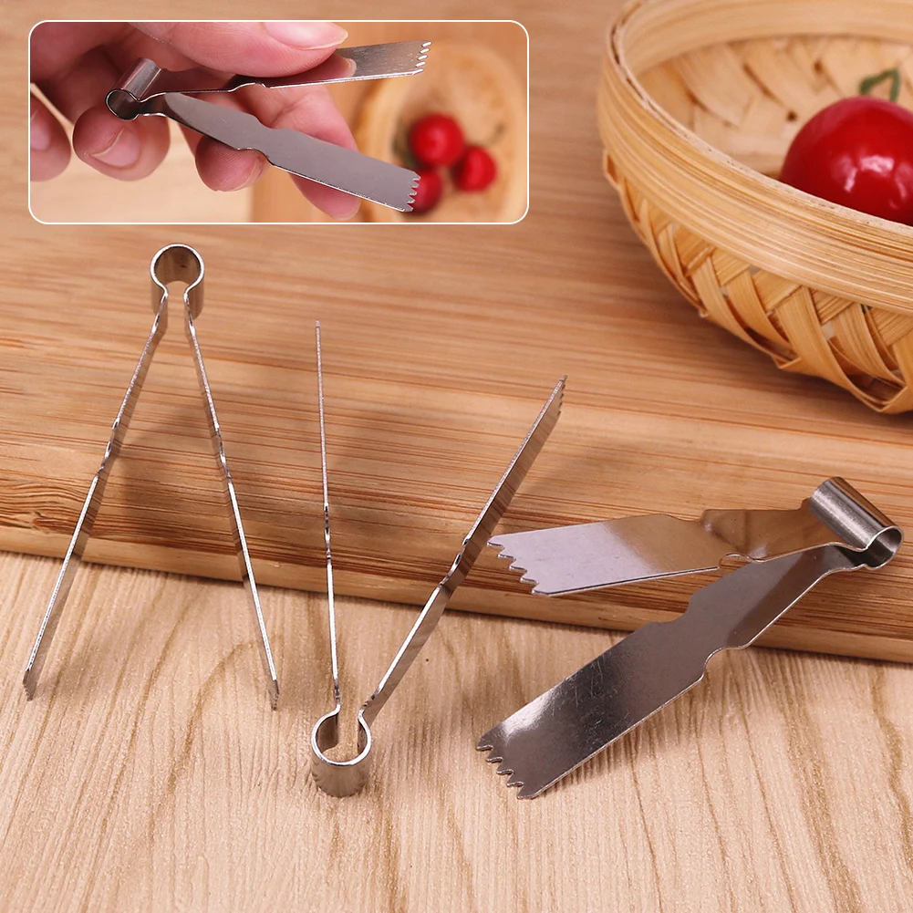 Walnut Cookie-Mold Stainless Steel Pastry Flower Clip Dough Decorating Tweezers Flower Petal Pastry Modeling Tool Flower Pattern