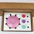 Caja rosa con 3