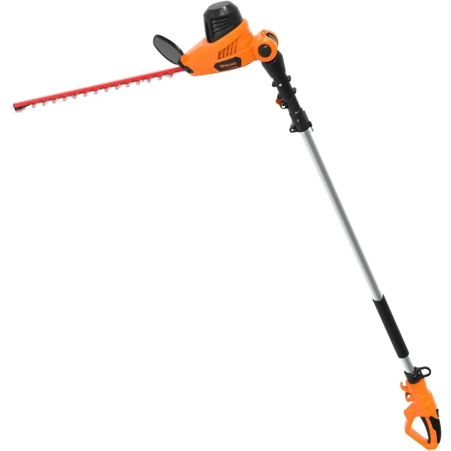 

Electric Hedge Trimmer Corded with Extension Pole 18 Inch DualAction Laser Blade Bush Trimmer 600W 4.8 Amp Garden Trimmers