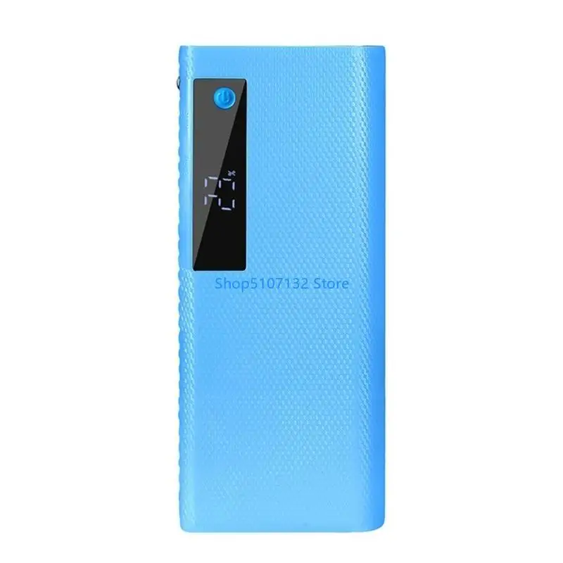 87HD 5x21700 DIY Shells شحن صناديق الغطاء الخارجي Case Mobile Cases DIY قذائف بلاستيكية مع ضوء LED