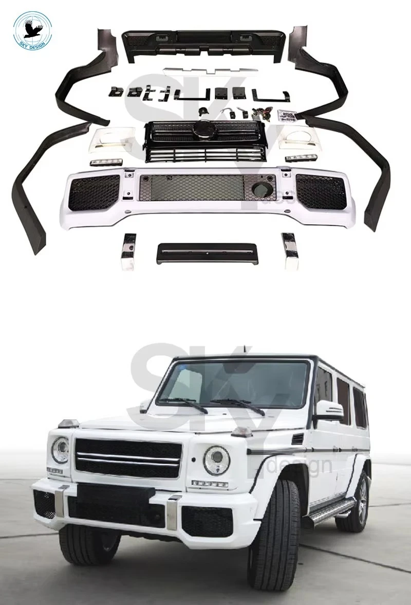 G63 Body Kit for  G Class W463 G350 G500 Upgrade Front Bumper Rear Bumper Fender Flares