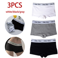 3 Pcs Unisex Boxer Underwear Women Couple Sports Shorts Cotton Yoga Panty For Female Underpants