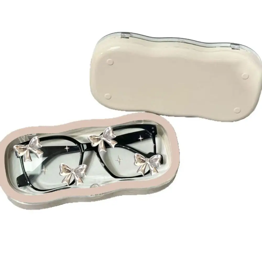 

Transparent Glasses Storage Box Kawaii Bow Ins Style Glasses Case Protective Case Sunglasses Protective Case Gift Giving
