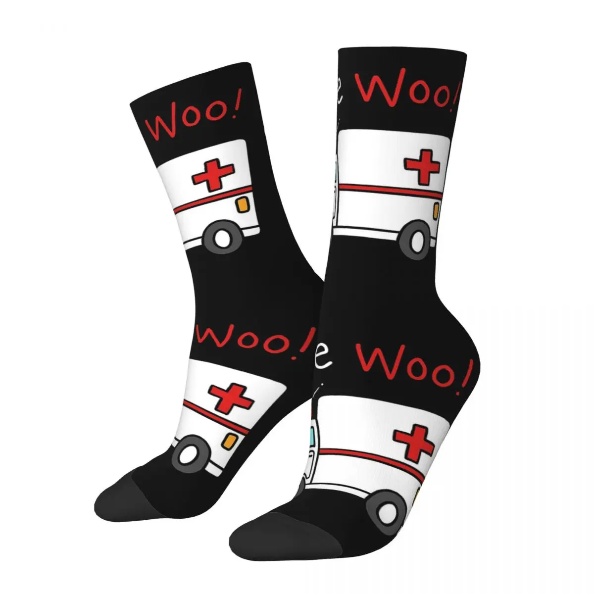 Paramedic Ambulance Socks Harajuku Super Soft Stockings All Season Long Socks Accessories for Man's Woman's Gifts