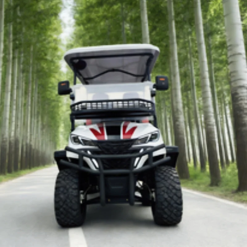 

Новая энергия, 4WD, уличные легальные тележки для гольфа, 60 В, литиевая тележка для гольфа, 4 пассажира, электрическая тележка для гольфа New Energy, гоночный автомобиль Livery