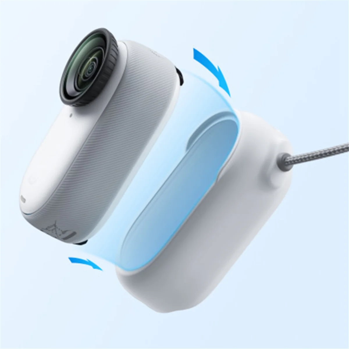 カメラネックストラップネックストラップ磁気ストラップ Shadowstone GO 3/GO 3S アップグレードポータブル磁気ストラップブラック