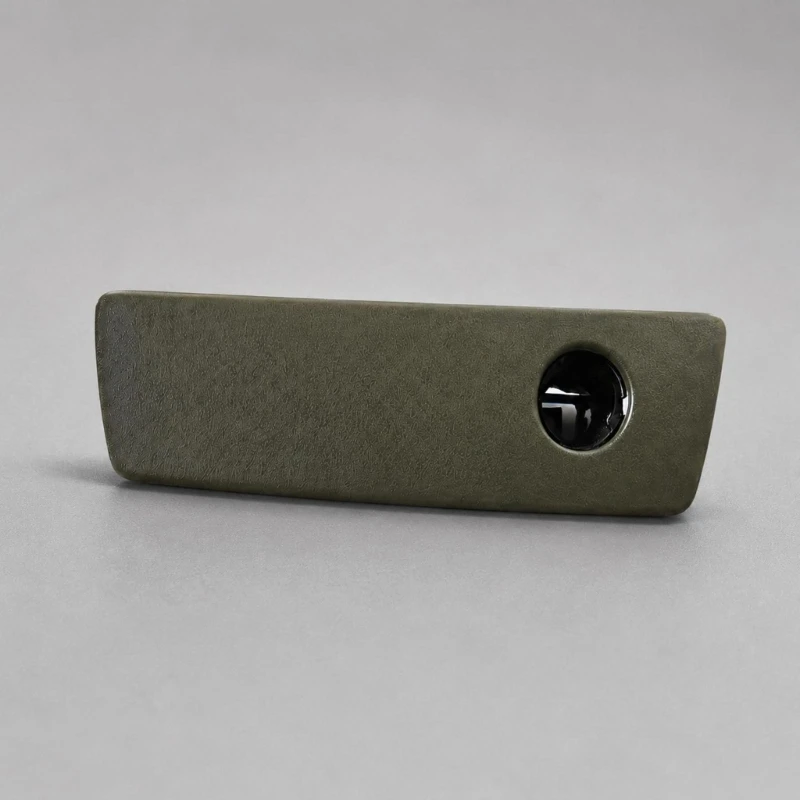 M68B 5JM55ZJ8AC Passenger-Side Glove Box Handle with Textured Curved Faceplate