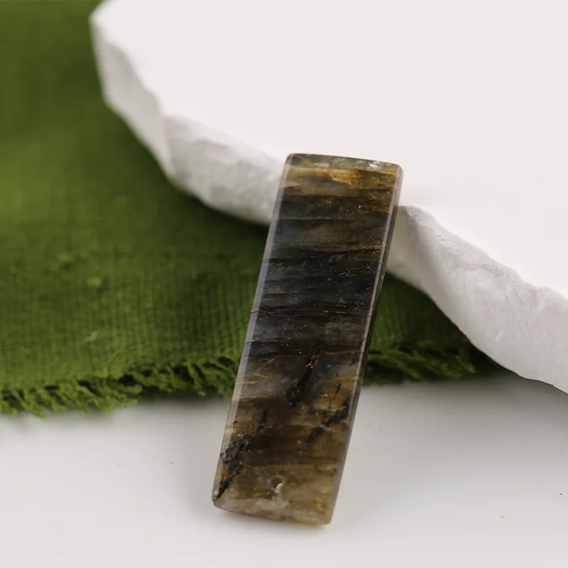 

B&F Pendant for Necklace Labradorite—Fashion Handmade Natural Jewelry Charm Gift Accessories 37x12x4mm 4g