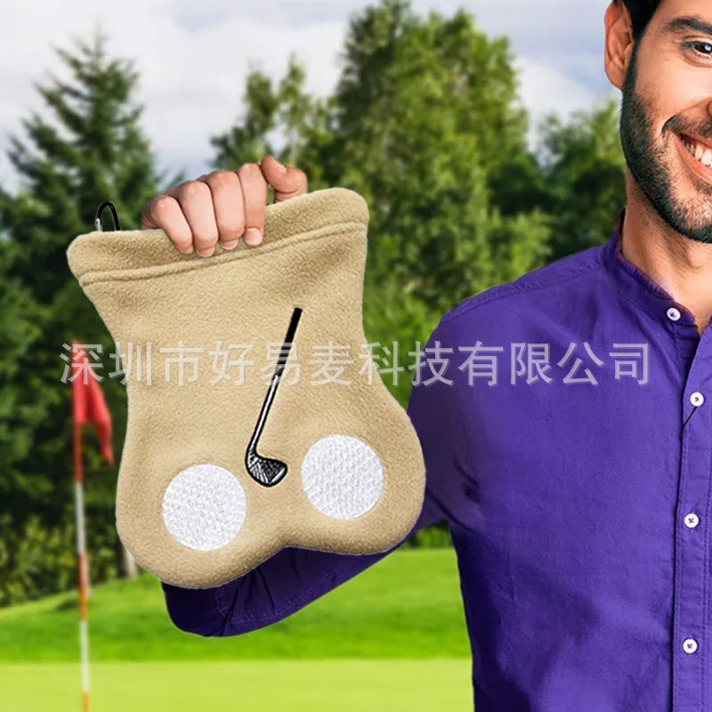 New golf bag protective sleeve double-sided velvet buggy bag ball nail accessories waist hanging bag